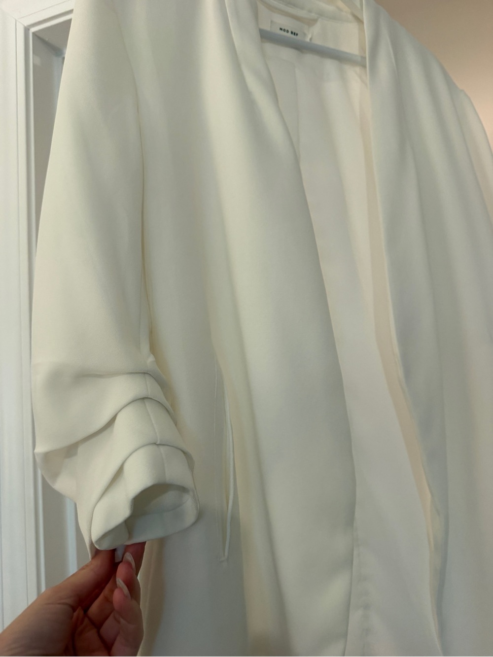 Mod Ref Ivory Open-Front Blazer - Picture 3 of 4